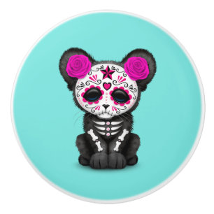 Rosa Tag des toten schwarzen Panthers CUB Keramikknauf