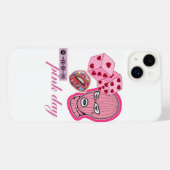 rosa Tag iPhone Hülle (Rückseite (Horizontal))