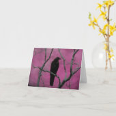 Rosa Tag Karte (Gelbe Blume)