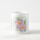 Rosa Tageslilien Kaffeetasse (Mittel)