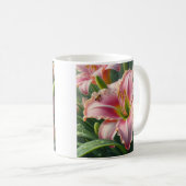 Rosa Taglilie Kaffeetasse (VorderseiteRechts)