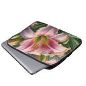 Rosa Taglilie Laptopschutzhülle (Vorne Knopf)