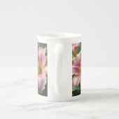 Rosa Taglilie Porzellantasse (Rückseite)