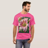 Rosa Taglilie T-Shirt (Vorne ganz)