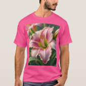 Rosa Taglilie T-Shirt (Vorderseite)