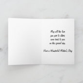 Rosa Taglilien Muttertagskarte Karte (Innenseite)