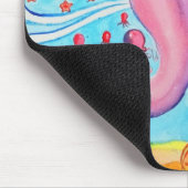 Rosa Tailfin-Meerjungfrau Mousepad (Ecke)