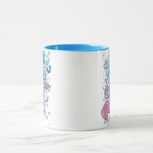 Rosa Tailfin-Meerjungfrau Tasse (Zentrum)