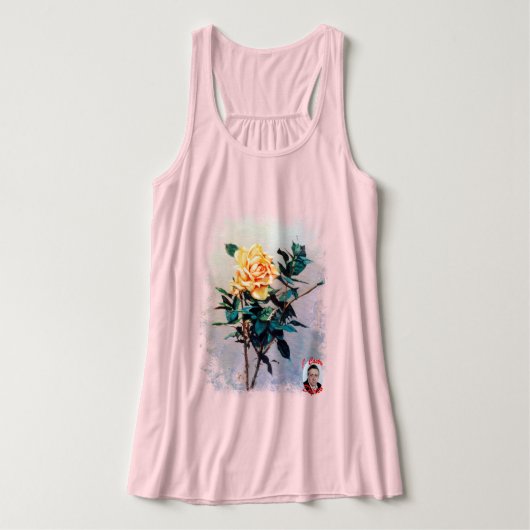 Rosa Tank Top (Design Vorderseite)
