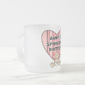 Rosa Tante Spoils Me Tshirts und Geschenke Mattglastasse (Vorderseite Links)