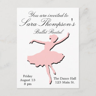 Rosa Tanz-Erwägungsgrunden-Einladung Einladung