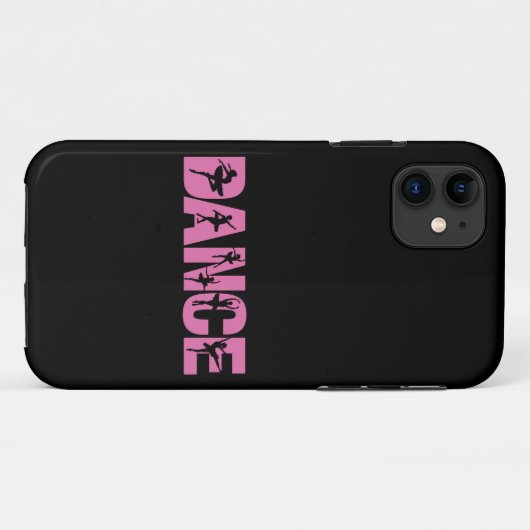 Rosa Tanz mit Ballerina Cutouts Case-Mate iPhone Hülle (Rückseite (Horizontal))