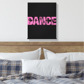 Rosa Tanz mit Ballerina Cutouts Leinwanddruck (Insitu (Schlafzimmer))