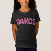 Rosa Tanz mit Ballerina Cutouts T-Shirt (Vorderseite)