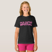Rosa Tanz mit Ballerina Cutouts T-Shirt (Vorne ganz)