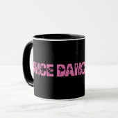 Rosa Tanz mit Ballerina Cutouts Tasse (Vorderseite Links)