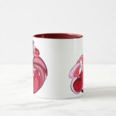 Rosa tanzende Dame Tasse (Zentrum)