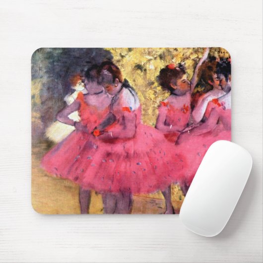Rosa Tänzer, Edgar Degas Mousepad (Mit Mouse)