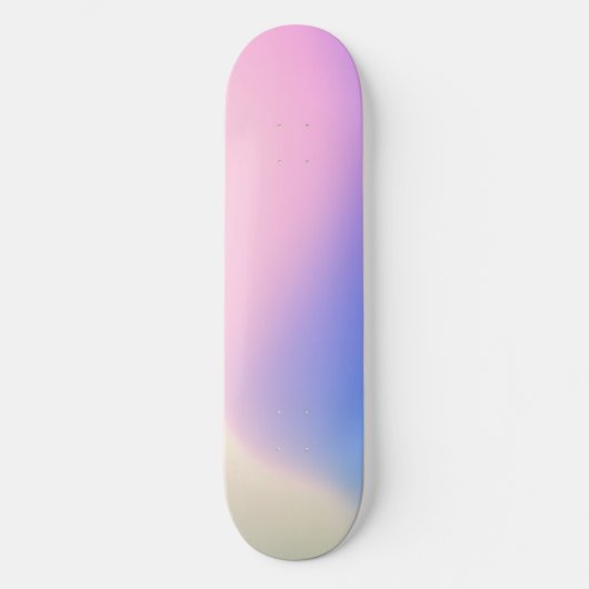 Rosa Tapete Ästhetische Pastell Skateboard (Vorderseite)