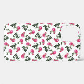 Rosa Tapetenmuster Case-Mate iPhone Hülle (Rückseite (Horizontal))
