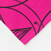 Rosa Taphometdecke Fleecedecke (Ecke)