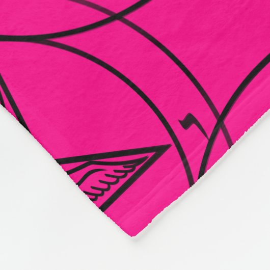 Rosa Taphometdecke Fleecedecke (Ecke)