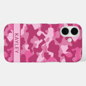 Rosa Tarndruck Personalisiert Case-Mate iPhone Hülle (Rückseite (Horizontal))