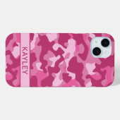 Rosa Tarndruck Personalisiert Case-Mate iPhone Hülle (Rückseite (Horizontal))