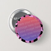 Rosa Tarnkappenrahmen für Foto Button (Vorne & Hinten)