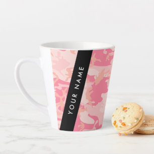 Rosa Tarnmuster, Ihr Name, Personalisieren Milchtasse