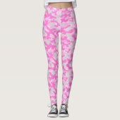 Rosa Tarnmuster Leggings (Vorderseite)