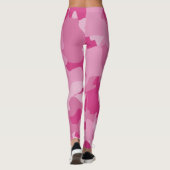 Rosa-Tarnmuster Leggings (Rückseite)