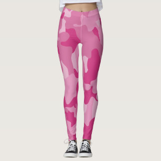 Rosa-Tarnmuster Leggings