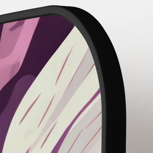 Rosa Tarnmuster Pickleball Schläger (Linke Seite)