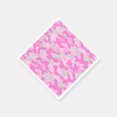 Rosa Tarnmuster Serviette (Ecke)