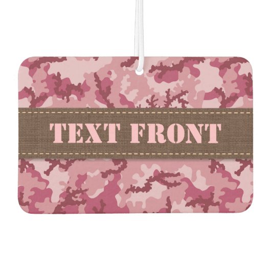 Rosa Tarnung Autolufterfrischer (Vorderseite)