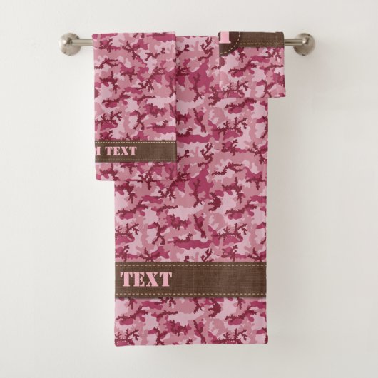 Rosa Tarnung Badhandtuch Set (Insitu)