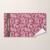 Rosa Tarnung Badhandtuch Set (Handtuch)