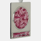 Rosa Tarnung Banner-Ornament Silber (Rechts)