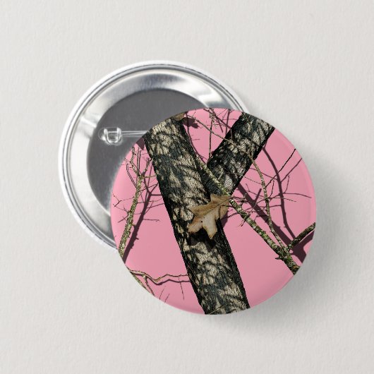 Rosa Tarnung Button (Vorne & Hinten)