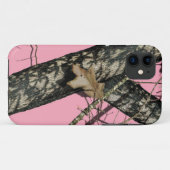 Rosa Tarnung Case-Mate iPhone Hülle (Rückseite (Horizontal))