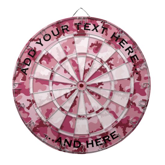 Rosa Tarnung Dartscheibe (vorne)
