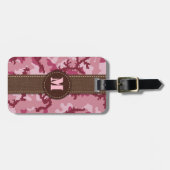 Rosa Tarnung Gepäckanhänger (Vorderseite horizontal)