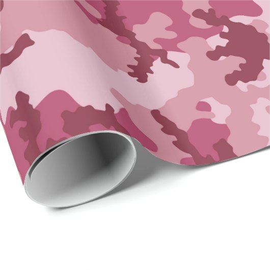 Rosa Tarnung Geschenkpapier (Rolleneckpunkt)