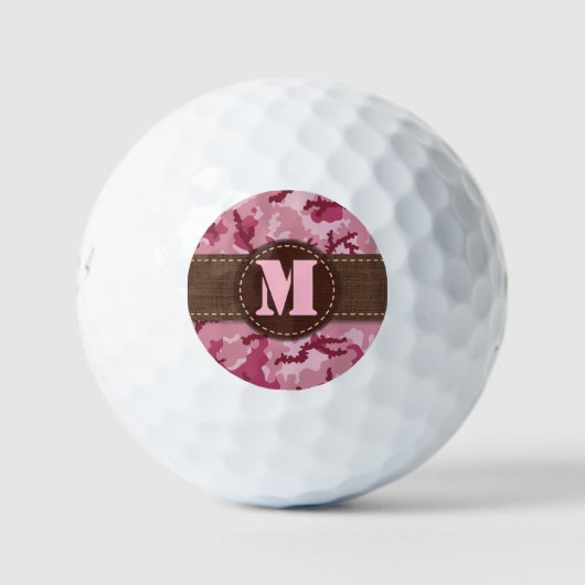 Rosa Tarnung Golfball (Vorderseite)