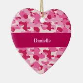 Rosa Tarnung Keramik Ornament (Rechts)