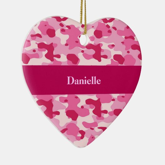 Rosa Tarnung Keramik Ornament (Rechts)