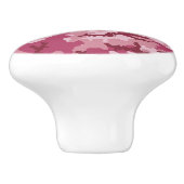Rosa Tarnung Keramikknauf (Seitenansicht)