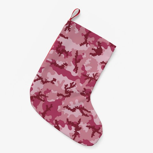 Rosa Tarnung Kleiner Weihnachtsstrumpf (Vorderansicht (hängend))