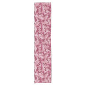 Rosa Tarnung Kurzer Tischläufer (Vorderseite)